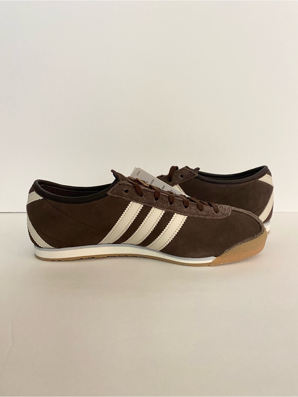 Adidas Women’s Suede Italia 70s Dark Brown / Alumina / Gold Metallic Sz 7.5o - Picture 6 of 10